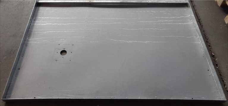 Schmutzfangwanne - Schnitt